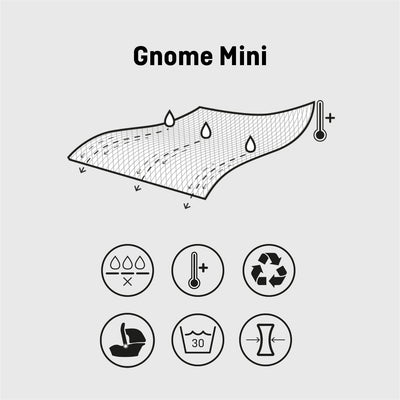 Gnome Mini 100 | Universeller Fusssack für allen Autositz Modellen 0+ und Kinderwagen | Wasserdichte