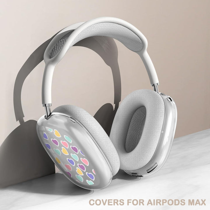 Transparent Schutzhülle kompatibel mit Apple AirPods Max 2024/2020, Kopfhörerabdeckung Zubehör+Unive