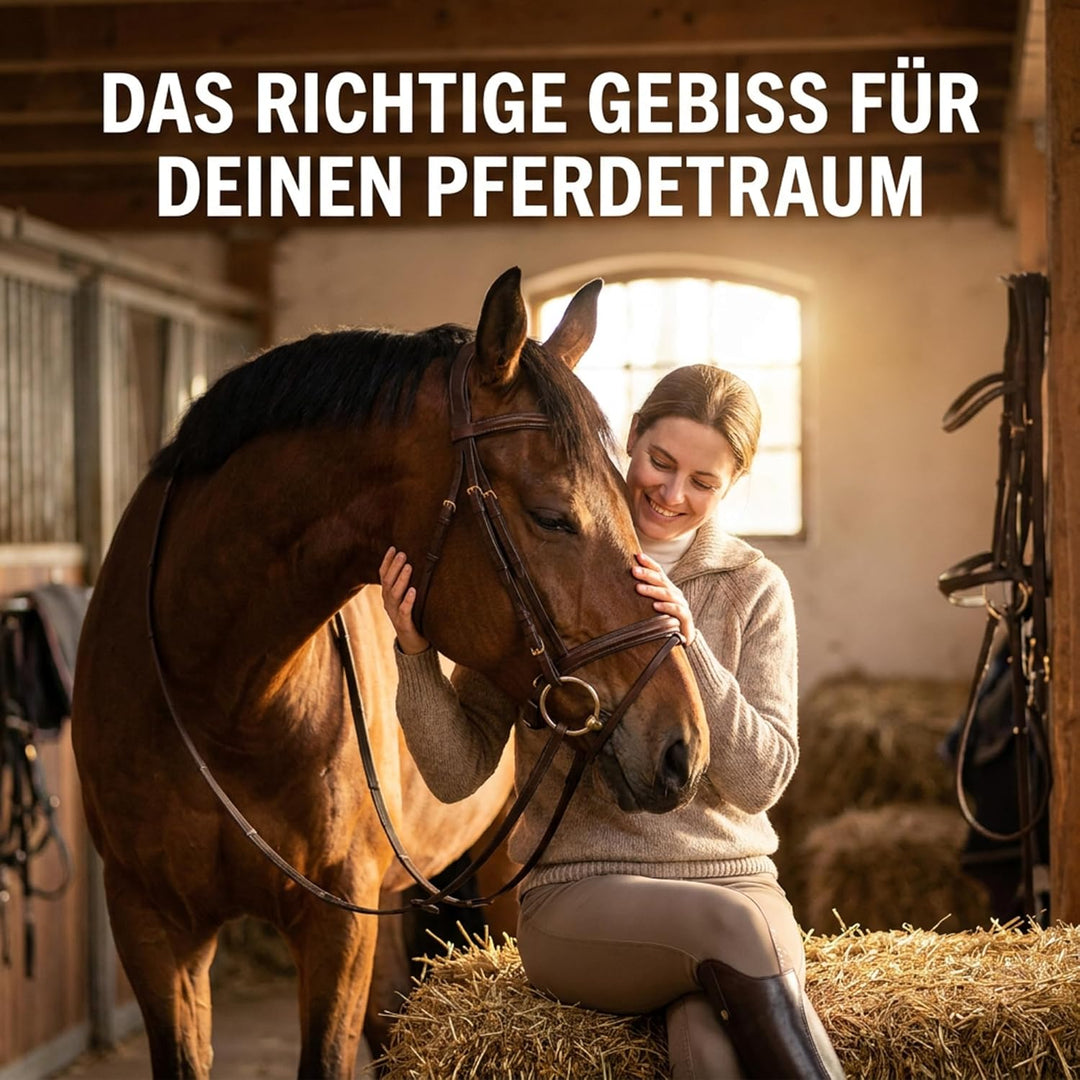 Gebiss Olivenkopfgebiss Argentan QHP doppelt gebrochen 13,5cm, 13,5cm
