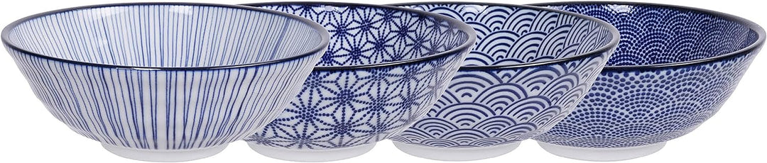 Nippon Blue Assorted Designs Ramen Bowl 21x7.8cm 1000ml 4pcs ASS-1 1/12