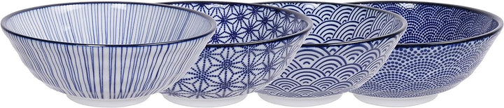 Nippon Blue Assorted Designs Ramen Bowl 21x7.8cm 1000ml 4pcs ASS-1 1/12