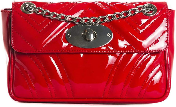 L’Intervalle Damen Juliet Stofftasche M Red Patent, M Red Patent