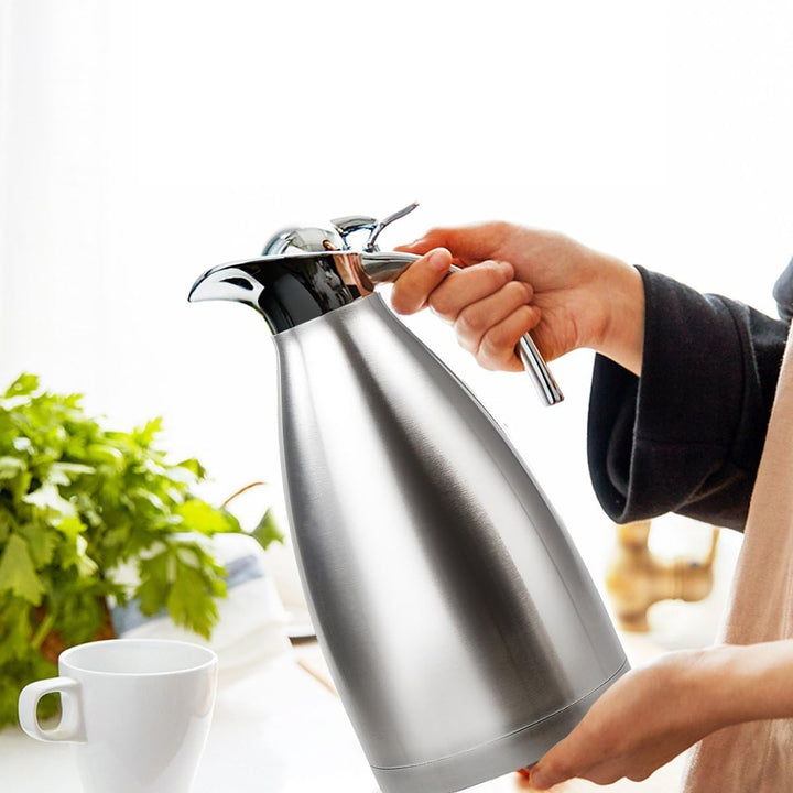 HSTYAIG Edelstahl Thermoskanne, Teekanne, Kaffeekanne, und Isolierkanne mit 18 Stunden Wärmespeicher