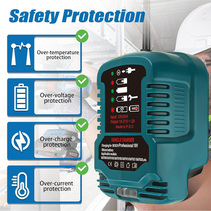 für Bosch Professional 18V System GBA Akku BAT607 BAT614 BAT607G BAT614G BAT622 Ersatz für Bosch Pro