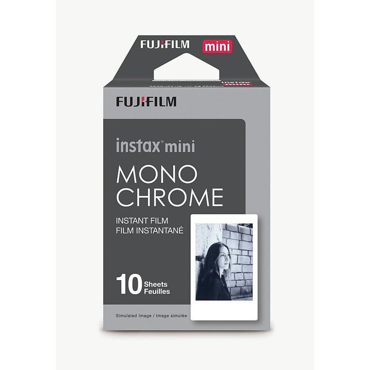 Fujifilm 2X Instax Mini Monochrome Sofortbildfilm, 10er-Pack, Schwarz/Weiss (16531960 2)