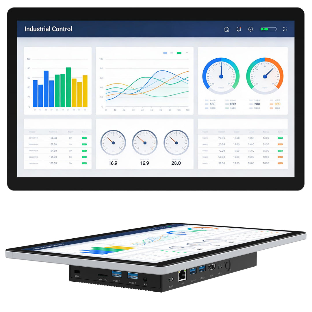 Tablet Panel Computer All in One 13,3 Zoll-HEIGAOLAPC Industrie Touch Panel PC Win11, N5100, Embedde