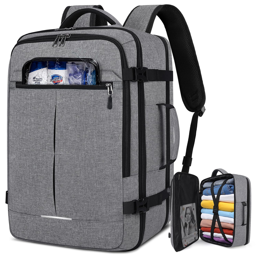 Lubardy Reiserucksack Herren Damen Handgepäck Rucksack Flugzeug Gross Laptop Rucksack 17 Zoll Wasser