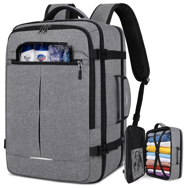 Lubardy Reiserucksack Herren Damen Handgepäck Rucksack Flugzeug Gross Laptop Rucksack 17 Zoll Wasser