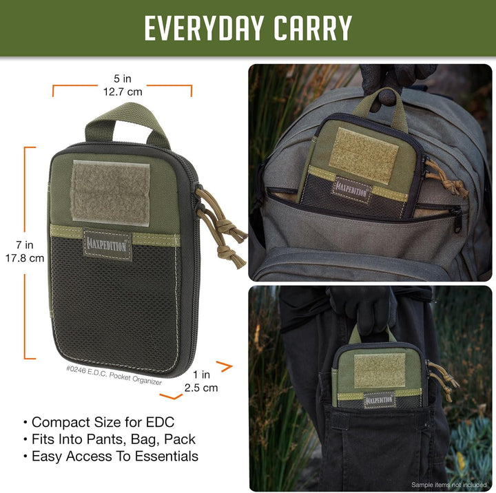 Maxpedition E.d.c. Pocket Organizer Tasche Einheitsgrösse Grün, Einheitsgrösse Grün