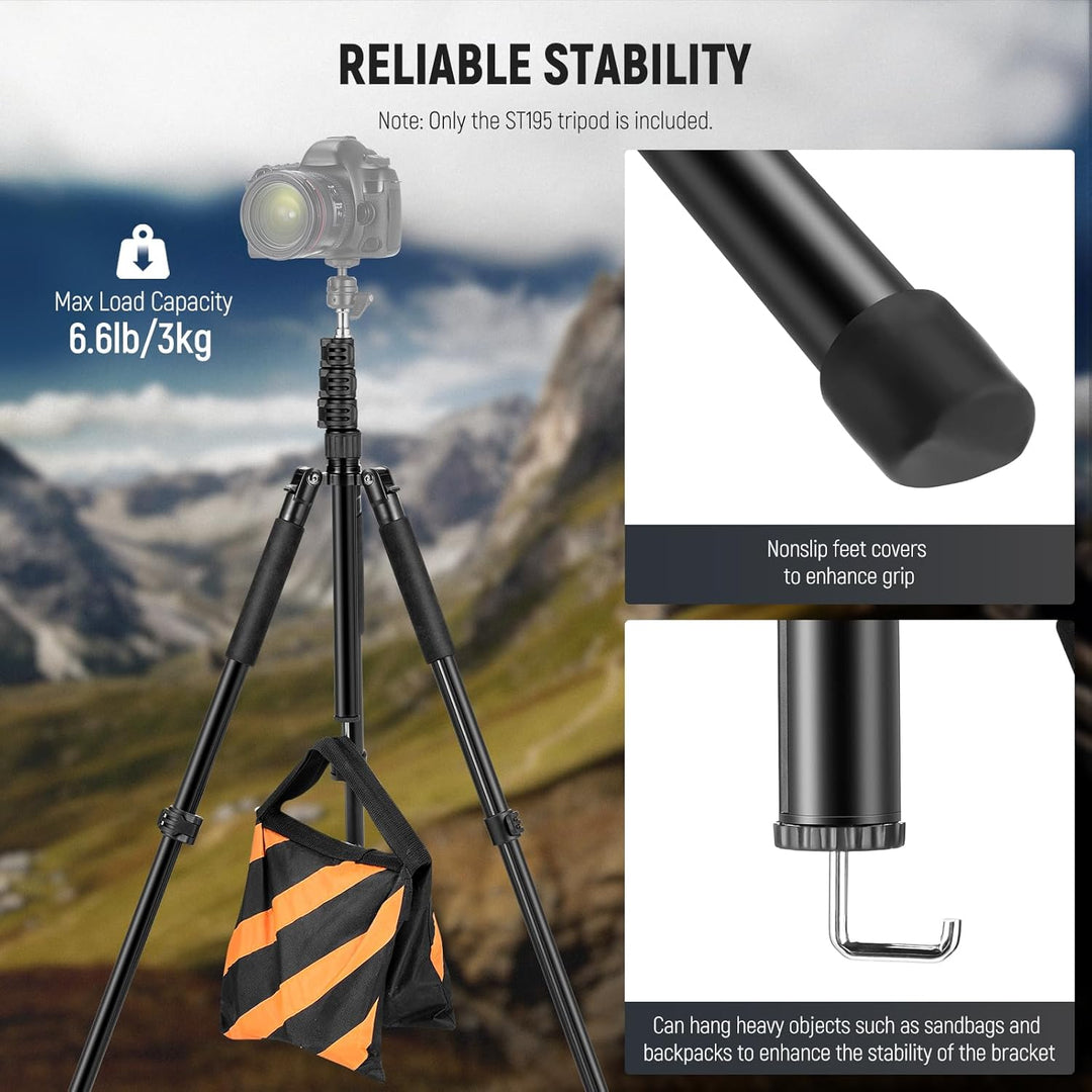 NEEWER Fotografie Licht Stand, 1.5-6.4ft/47-195cm Aluminium Reversible Studio Beleuchtung Stativ, Po