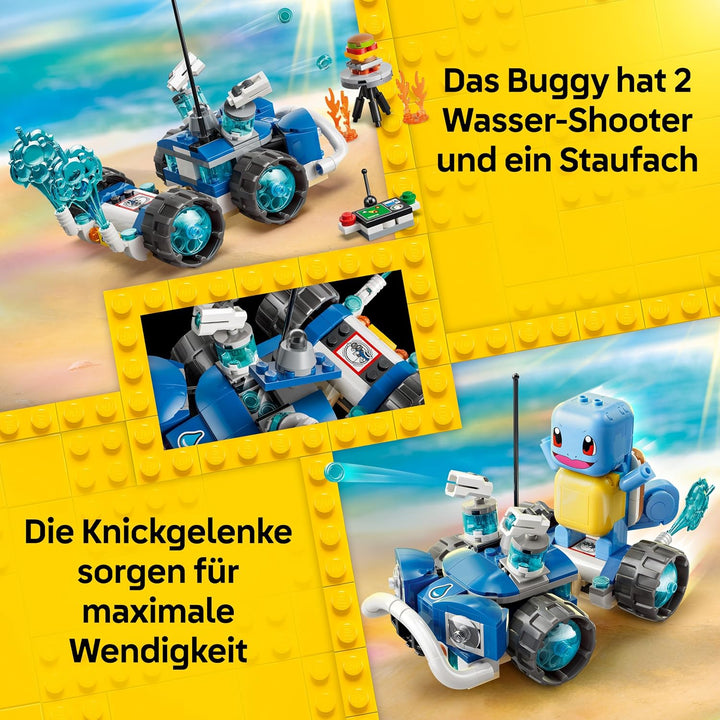 LEGO Pokémon SMART Play: Trainer-Buggyabenteuer mit Schiggy - kompatibles interaktives Set mit 2 SMA
