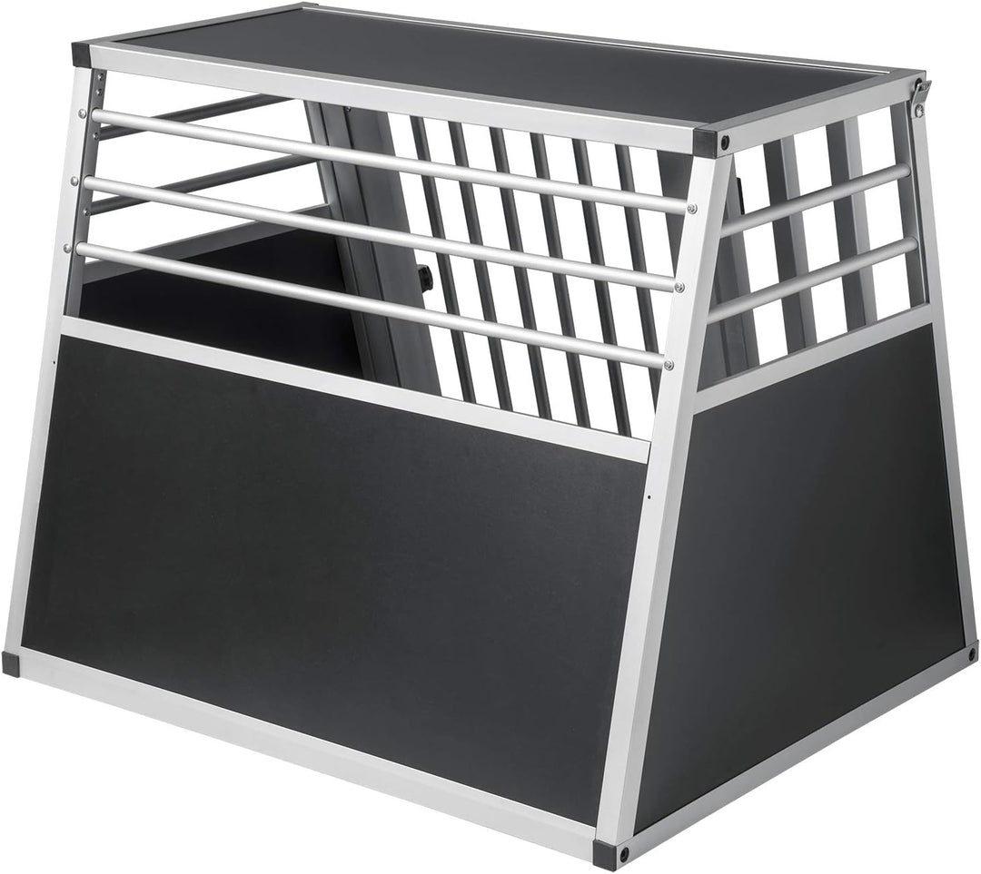 EUGAD Hundetransportbox Alu Hundebox Reisebox Autobox für grosse Hunde Husky Samojede Weimaraner Bor