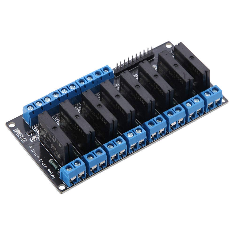 5V 8 Kanal Halbleiterrelais Modul Hochpegelauslöser 2A mit resistiver Sicherung