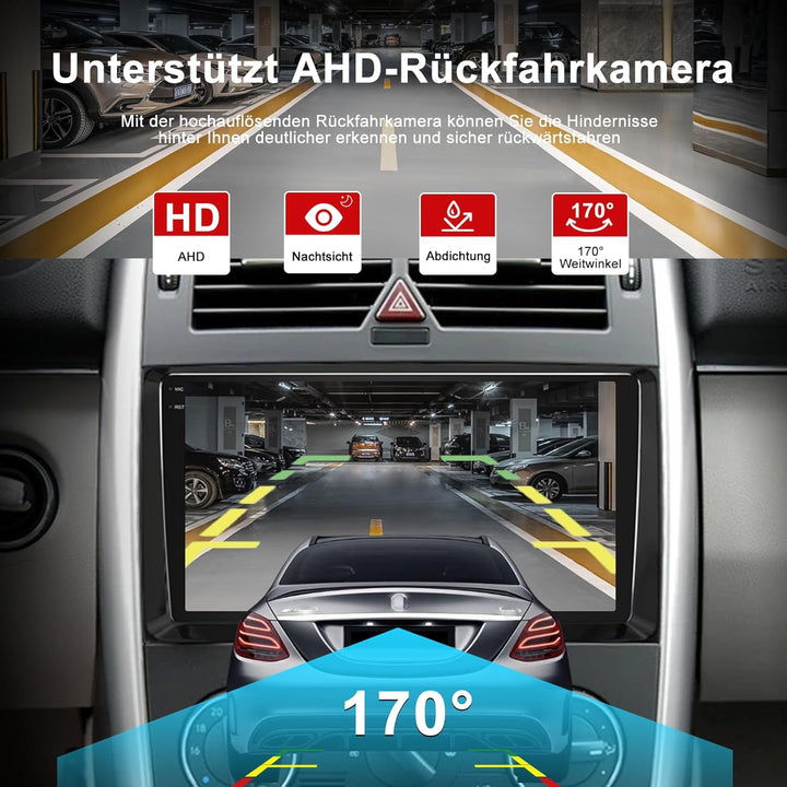 4+64GB Android13 Autoradio für Mercedes B-Klasse W245 B200 B160 B170 B180 A-Klasse W169, 9" QLED Tou