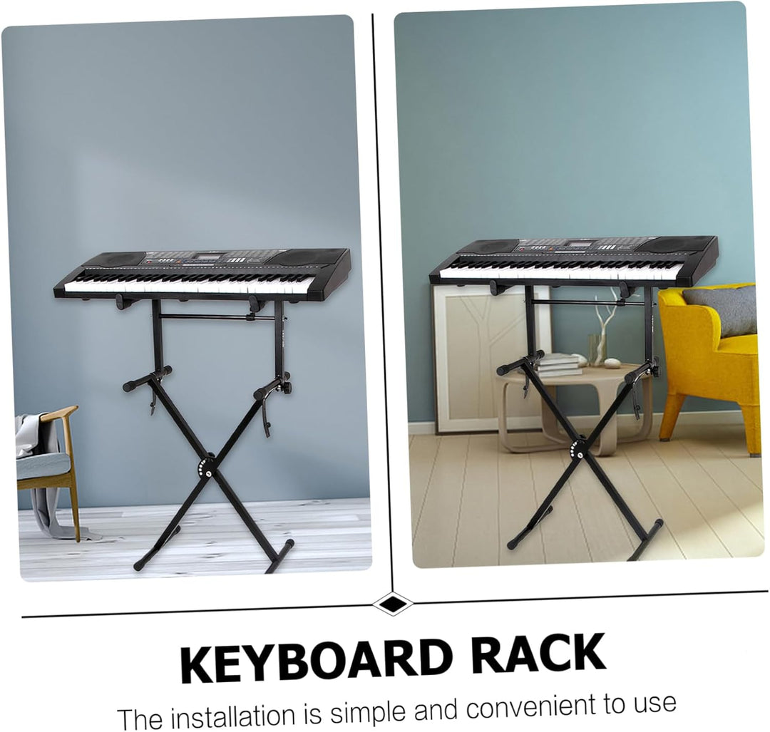 HEALLILY Keyboard Stand Klaviertastaturständer Universal Iron Art Elektrische Orgel Klavierständer T