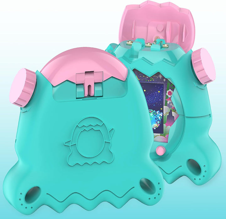 BCWGION Silikonhülle kompatibel mit Tamagotchi Paradise, mit TPU Softscreen Schutzfolie und Fingerba