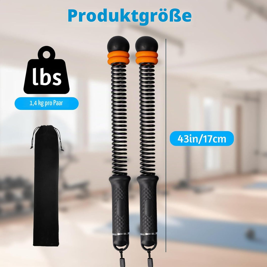 TOGETDREAM Ropeless Battle Ropes, Einstellbar Seillose Kampfseile Tragbare Gewichtete Seile Ohne Sei