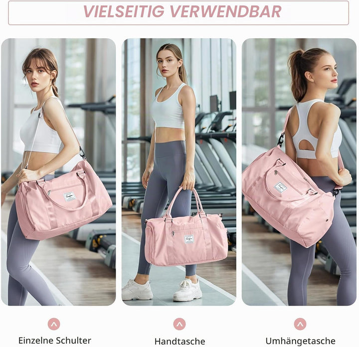HYC00 Sport Duffel Bag Damen Herren,Sporttasche mit Nassfach &amp; Schuhfach Reise Duffel Bags Übernacht