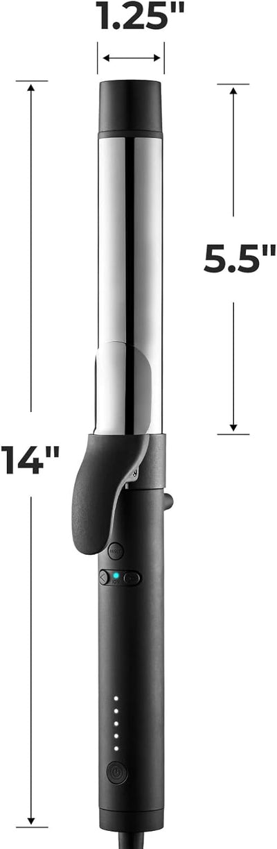 Lockenstab Automatisch grosse Locken TYMO ROTA, 1 1/4 Zoll ionischer rotierender Lockenstab für lang