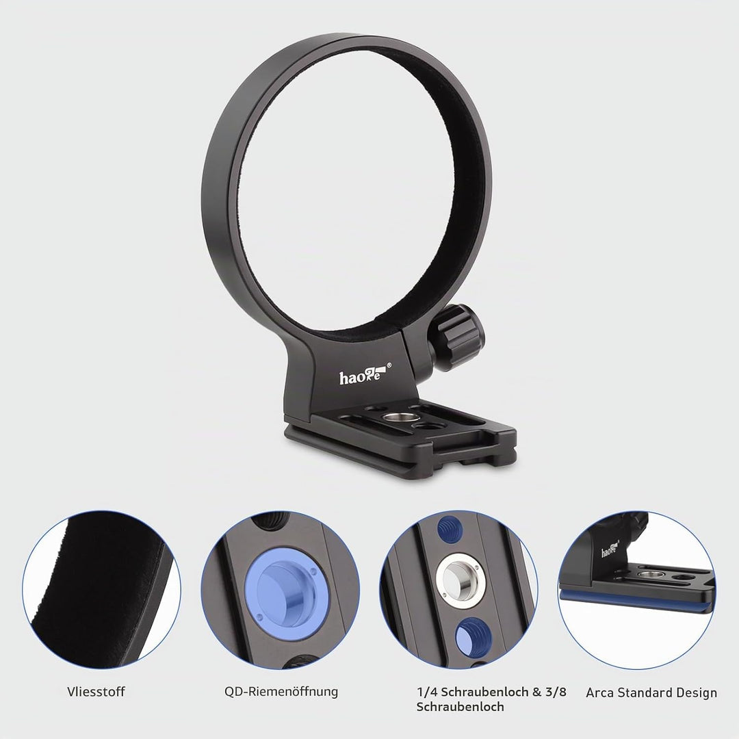 Haoge LMR-SM140 Objektivstativfuss für Sigma 100–400 mm f/5–6,3 DG OS HSM Zeitgenössisches Objektiv