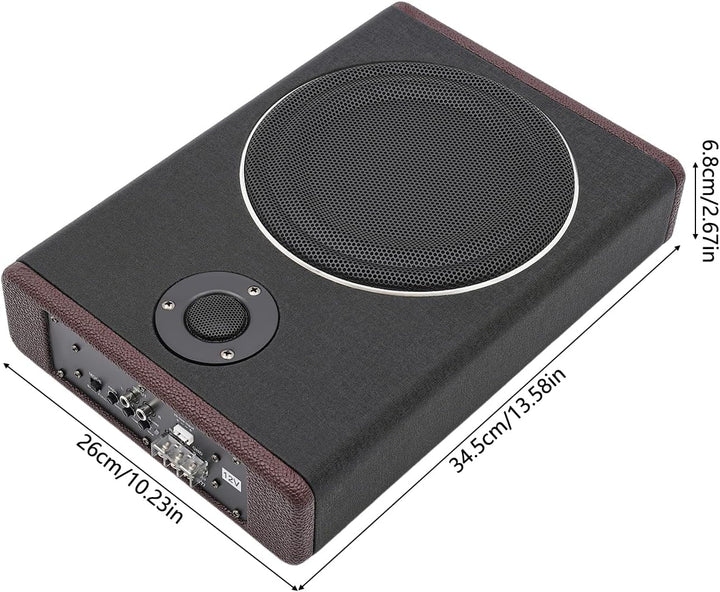 8'' 600 Watt Auto Unter Sitz Subwoofer, flaches Auto Aktives Bass Gehäuse, Auto unter Sitz Aktiver S