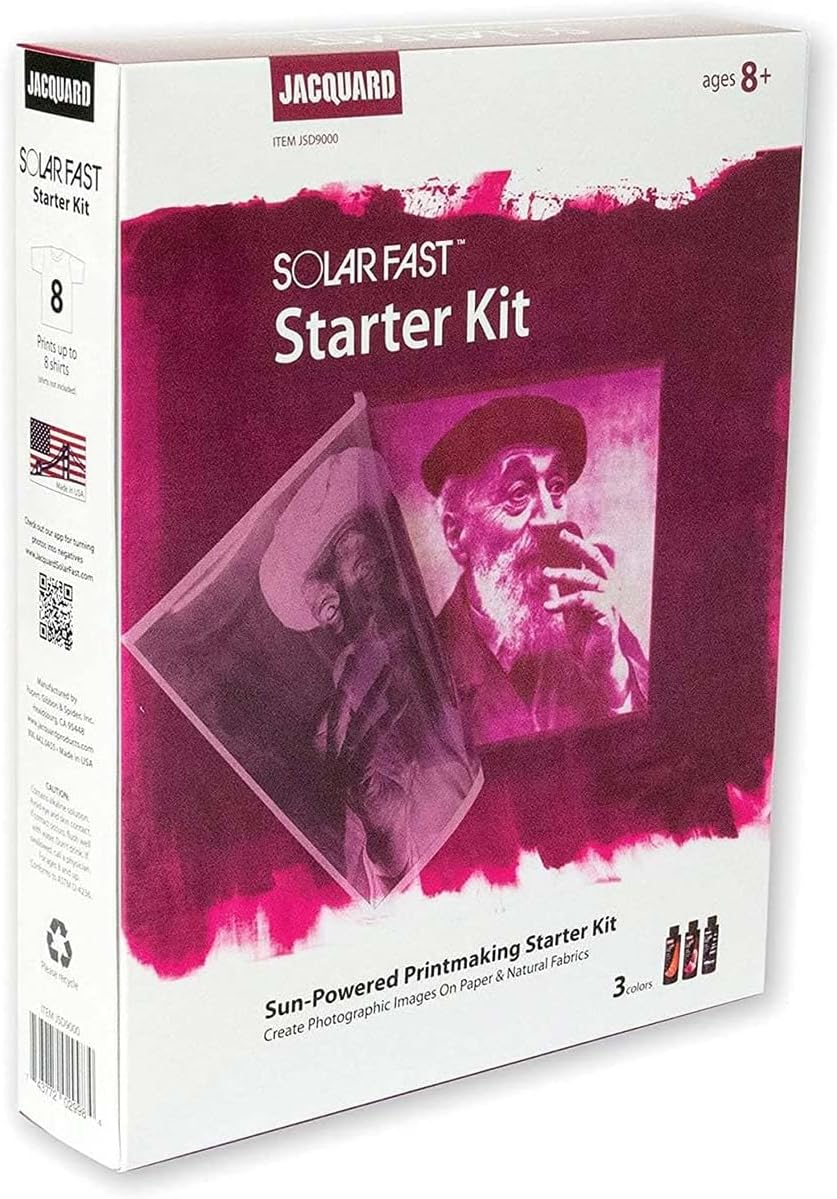 Jacquard SolarFast Kit, Papier, Leinwand, Stoff, Baumwolle, Mehrfarbig