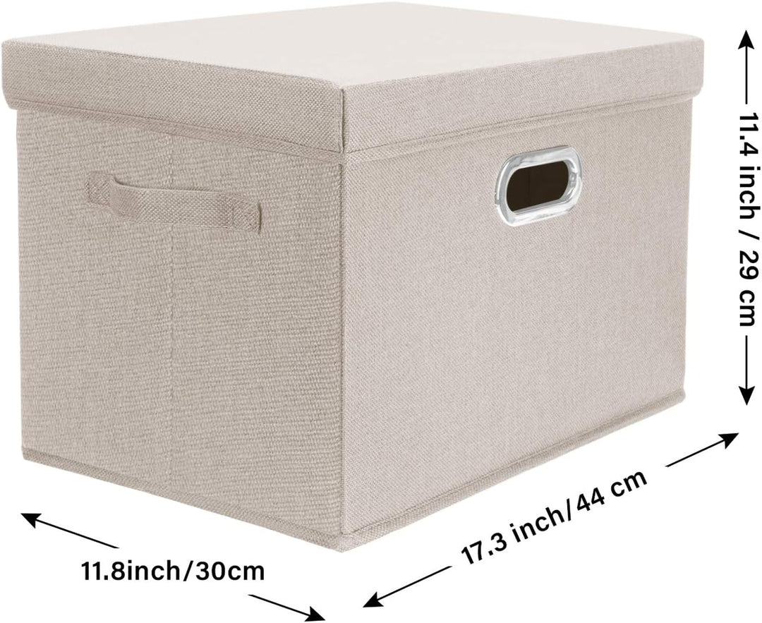 TYEERS Aufbewahrungsbox mit Deckel Gross, Stoff, Faltbare, Waschbare, Kisten Aufbewahrung mit Deckel