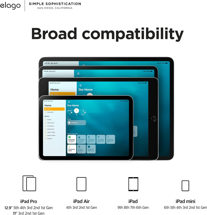 elago Home Hub Mount Tablet Wandhalterung Kompatibel mit Apple iPad, iPad Air/Pro, Samsung Galaxy Ta