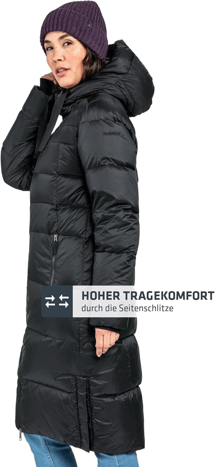 Schöffel Damen Down Coat Kenosha L, wind- und wasserabweisender Daunenmantel mit RDS-zertifizierten