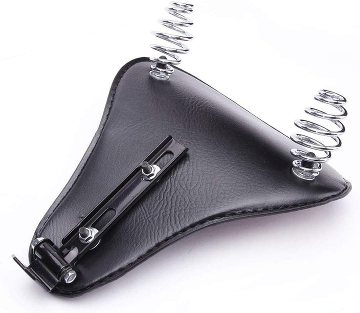 Motorrad Leder Solo Sitz Motorradsitze mit 3'' Feder Halterung Kit für Chopper Bobber Sportster XL88