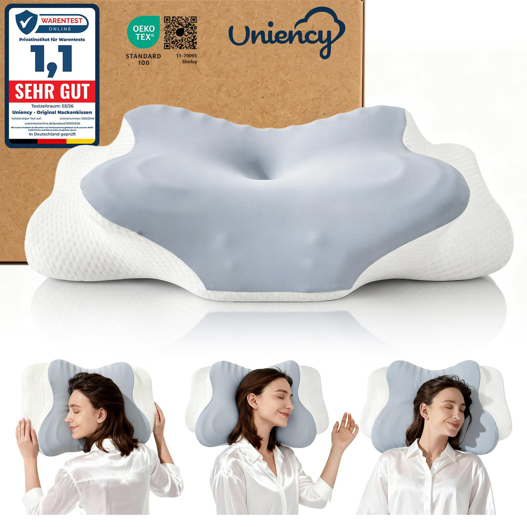 Original Nackenkissen Kopfkissen, Ergonomisches Memory Foam Kissen - Orthopädisches Nackenstützkisse