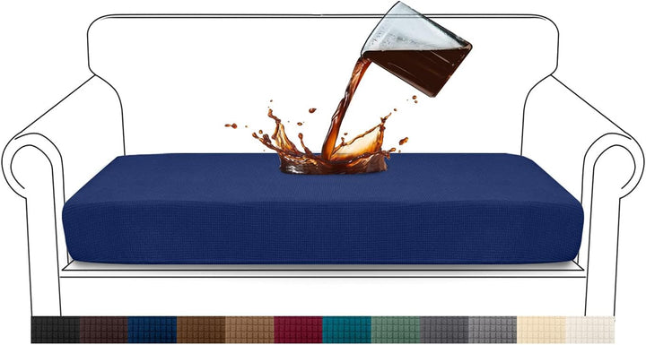 Granbest Premium Wasserdicht Sofa Sitzkissenbezug, High Stretch Jacquard Sitzkissenschutz Sofasitzbe