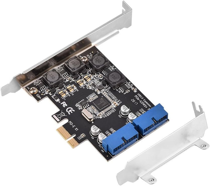 ASHATA USB 3.0 PCI Express Controller, PCI-E Erweiterungskarte 2X intern USB 3.0 19-pin Anschlüsse,S
