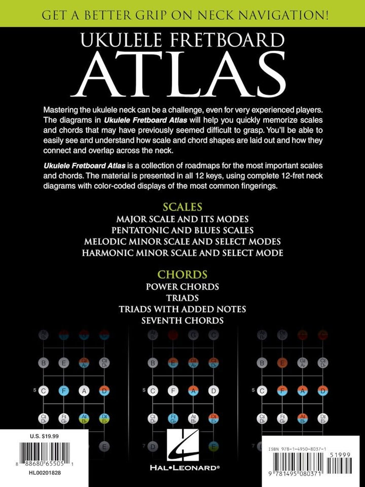 Ukulele Fretboard Atlas: Get a Better Grip on Neck Navigation, Taschenbuch