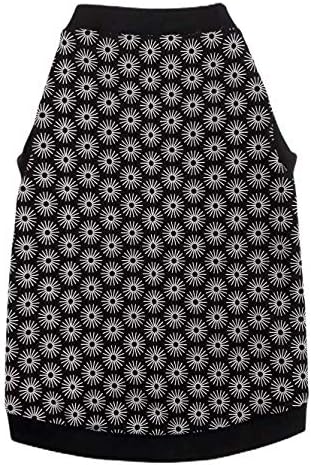 Hairless Cat's Cotton Stretch T-Shirt Black Spring for Sphynx Cats (L) Large Black Spring, Large Bla