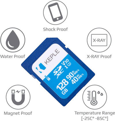 128GB SD Card Class 10 Speicherkarte for Sony CyberShot DSC-WX220, DSC-WX350, DSC-WX500, DSC-W800, D