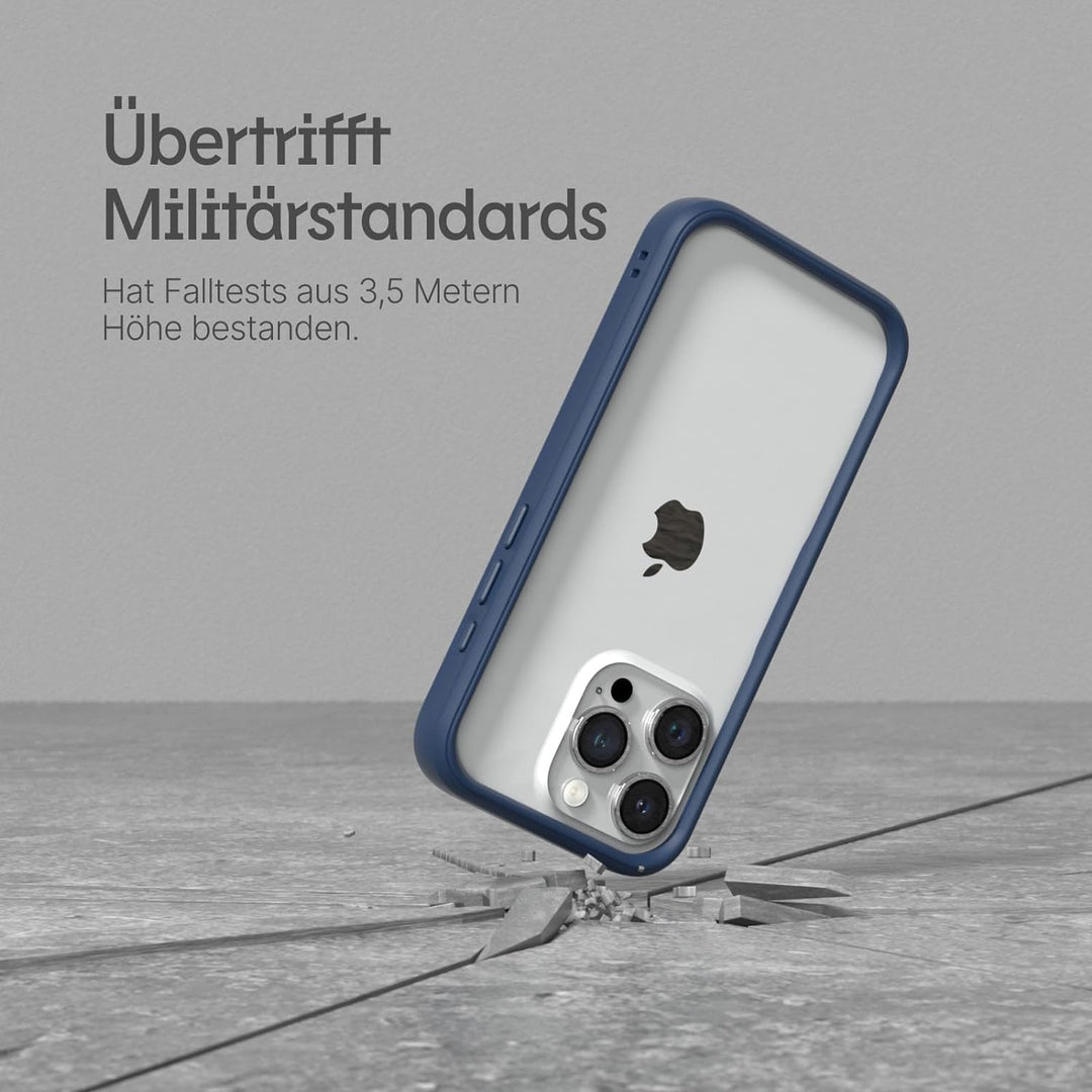RhinoShield Bumper Case kompatibel mit [iPhone 15 Pro Max] | CrashGuard - Stossdämpfende Schutzhülle