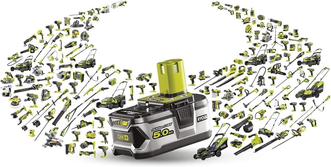 RYOBI 18 V ONE+ Brushless Akku-Handkreissäge R18CS7-140GZL (Sägeblatt-Ø 184mm, Schnitttiefe 90°/45°