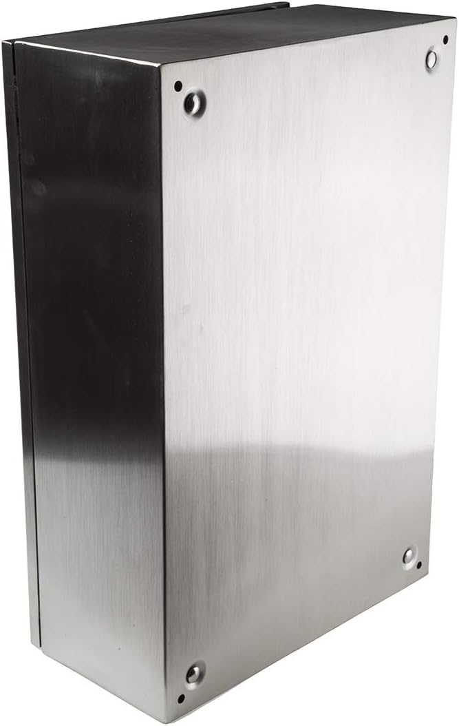 RS PRO Edelstahl Wandgehäuse IP66, HxBxT 500 mm x 400 mm x 250mm