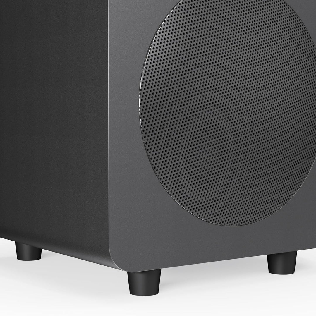 Kanto SUB6 Sealed Powered Subwoofer | 200W Peak Power | 6” Woofer | Quick & Accurate Bass | Ultra-co