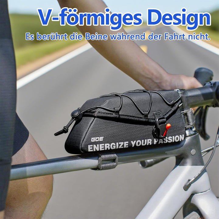 Caossioxin Fahrradtasche Rahmen [1,8 Liter] 100% Wasserdicht Rahmentasche Fahrrad, Oberrohrtasche Re