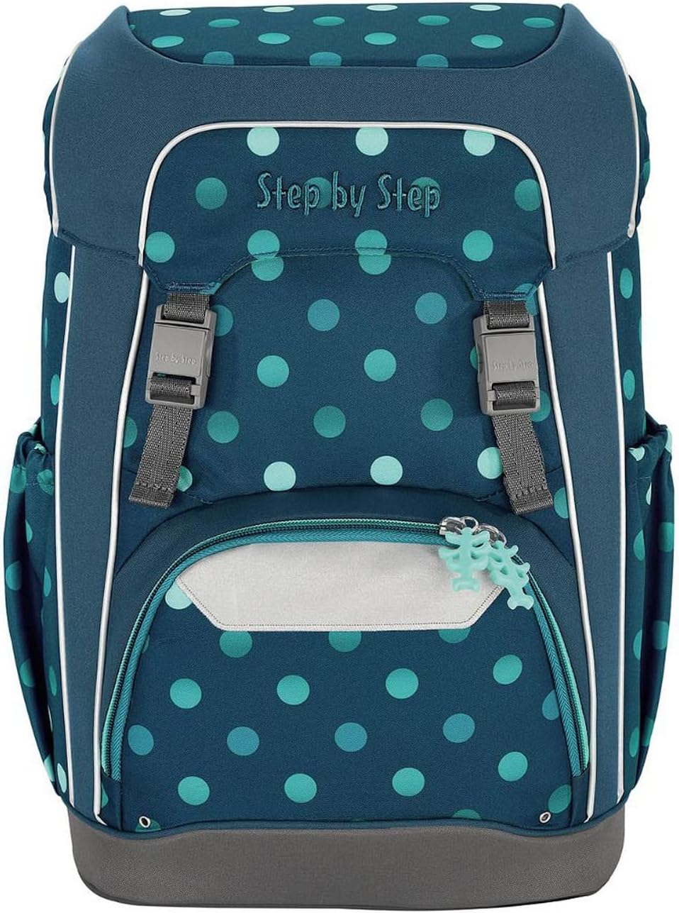 Step by Step Giant Schulranzen-Set Chameleon Joshy, 5-teilig, türkis, ergonomischer Tornister mit Re