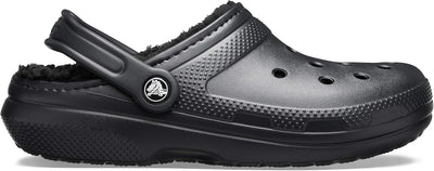 Crocs Unisex Classic Lined Clogs 33/34 EU Schwarz, 33/34 EU Schwarz