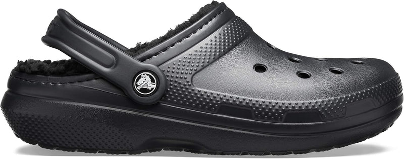 Crocs Unisex Classic Lined Clogs 33/34 EU Schwarz, 33/34 EU Schwarz