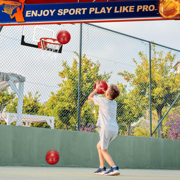 LNCOJOLM Indoor Mini Basketballkorb Basketball Hoop, kleine Bälle über Tür Small Board Hoop Spiel Se