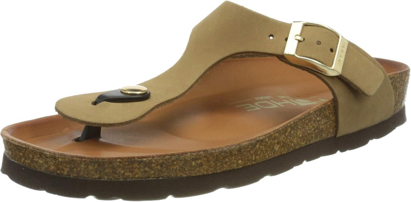 Rohde 5590 Alba Damen Schuhe Pantoletten Clogs Leder 43 EU 14 Natur, 43 EU 14 Natur