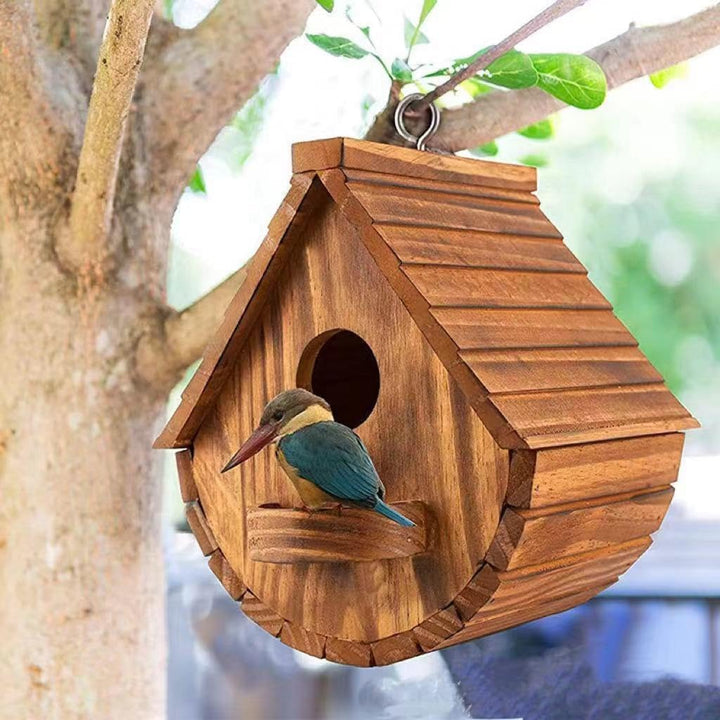 Nistkasten für Wildvögel,Aufhängen Kiefernholz Vogelhaus für Gartenvögel,Wetterfest und Langlebig Ni