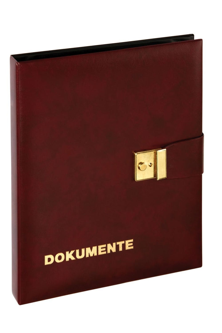 Pagna Dokumentenmappe (Dokumententasche, 4-Ring-Mechanik, 1H) weinrot Single, Single
