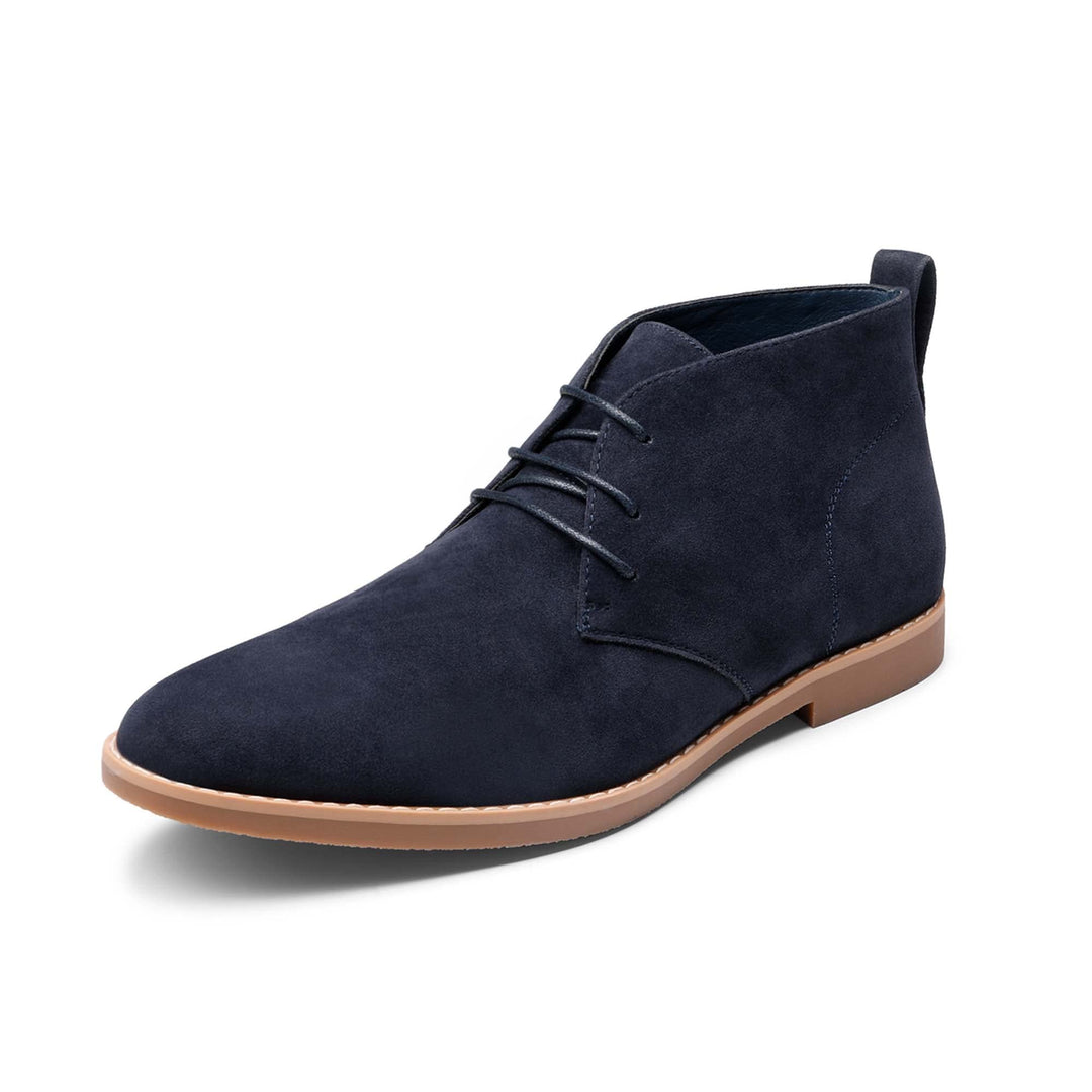 Bruno Marc Herren Chukka Stiefel Desert Boots Suede Leder Schnürstiefel Stiefeletten 45 EU Blau, 45