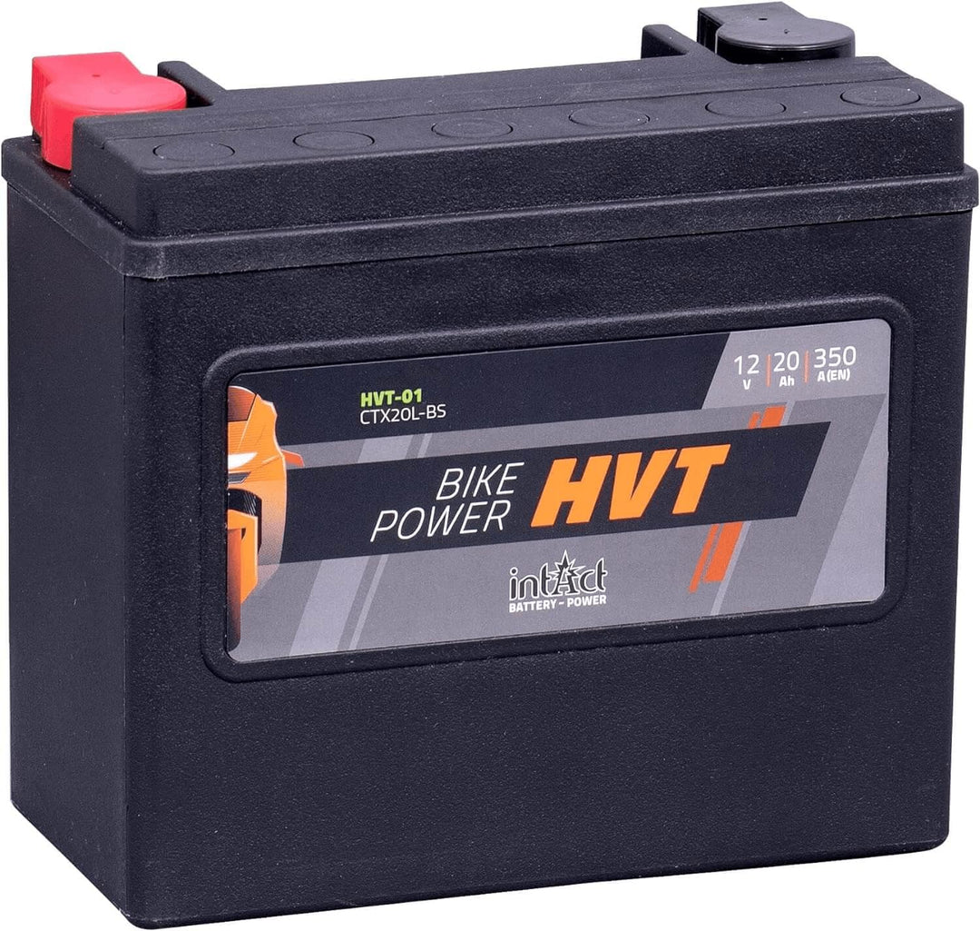 intAct - HVT-01 MOTORRADBATTERIE - Motorrad Batterie perfekt für Harley Davidson & andere hubraumsta